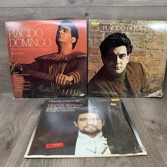 PLACIDO DOMINGO Lot Of 3 Vinyl Records - Picture 1 of 7